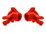 TRA10736-RED Traxxas Steering blocks, left & right (red)