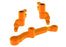 TRA10743-ORNG Traxxas Steering bellcranks, draglink (orange aluminum)