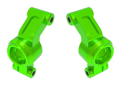 TRA10751-GRN Traxxas Carriers, stub axle, aluminum (green) (left & right)