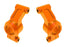 TRA10751-ORNG Traxxas Carriers, stub axle, aluminum (orange) (left & right)