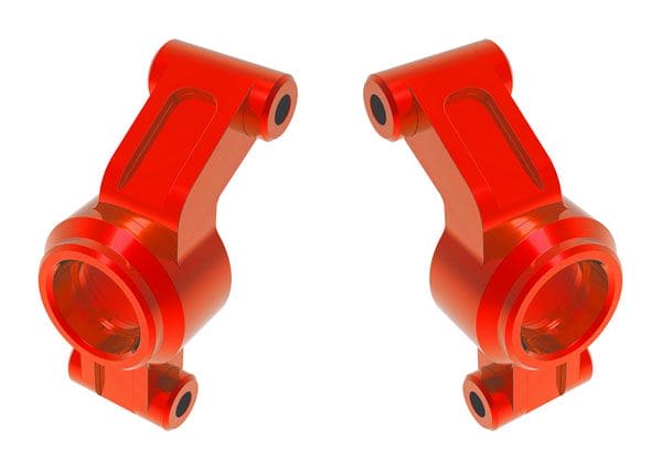 TRA10751-ORNG Traxxas Carriers, stub axle, aluminum (orange) (left & right)