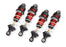 TRA10765-RED Traxxas Shocks, GTR long, red (assembled with springs) (4)