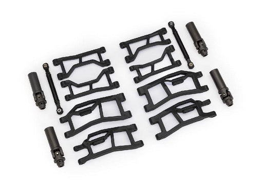 TRA10790-BLK Traxxas Suspension kit, Mini Maxx WideMaxx, black (front&rear)