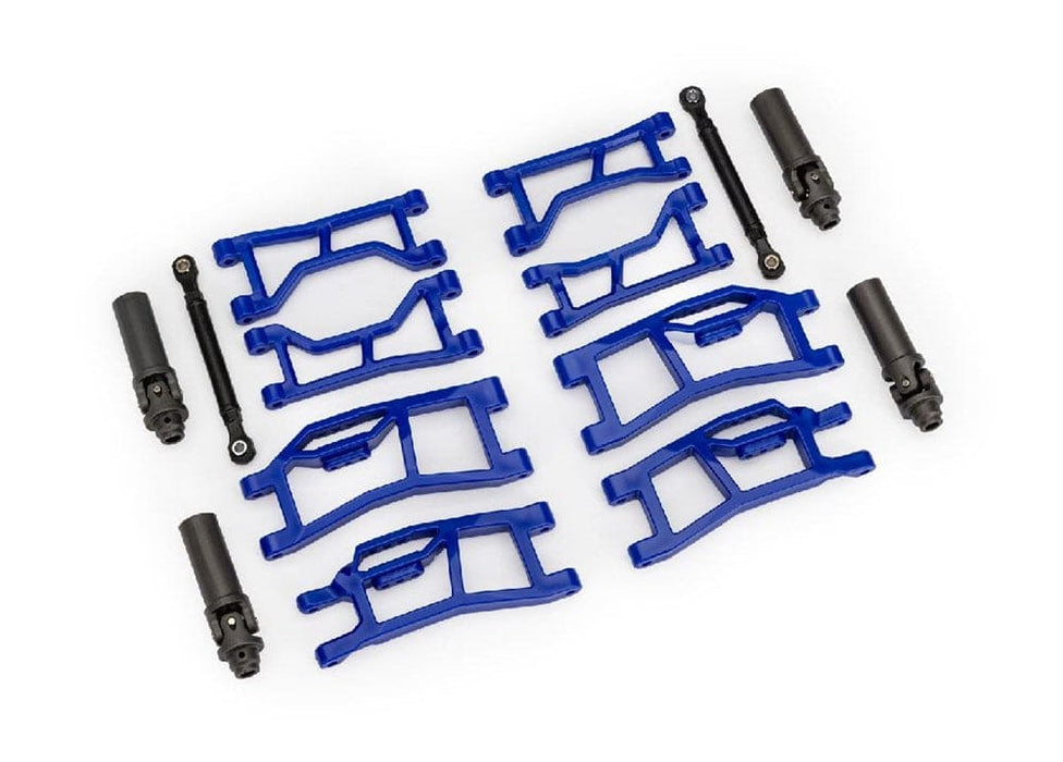 TRA10790-BLUE Traxxas Suspension kit, Mini Maxx WideMaxx, blue (front&rear)