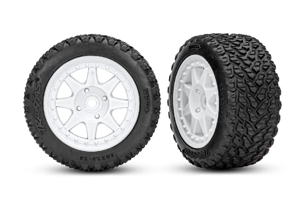 TRA108046-1WHITE Traxxas 1/16 RS200 Mini Rally VXL-3S 4x4 RTR - White (B&C Incl)