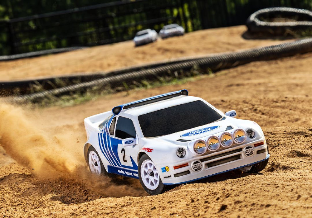 TRA108046-1WHITE Traxxas 1/16 RS200 Mini Rally VXL-3S 4x4 RTR - White (B&C Incl)