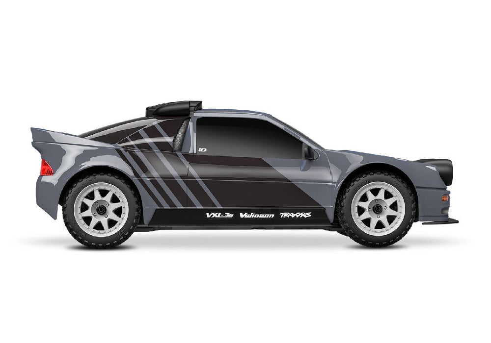 TRA108046-1GRAY Traxxas 1/16 RS200 Mini Rally VXL-3S 4x4 RTR - Gray (B&C Incl)