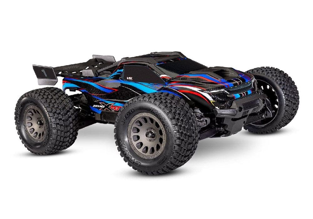 TRA108076-1BLUE Traxxas Mini XRT VXL-3S 4wd - Blue (YOU WILL NEED Power adapter TRA2912 and power cable TRA2916 To run this car)