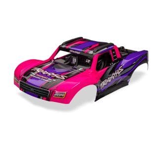 TRA10811-PINK Traxxas Body, Mini Slash 4X4, complete (pink) (decals applied)
