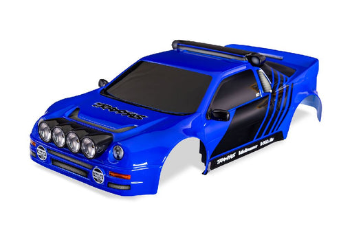 TRA10812-BLUE Traxxas Body, Ford RS200, complete (Blue) (decals applied)