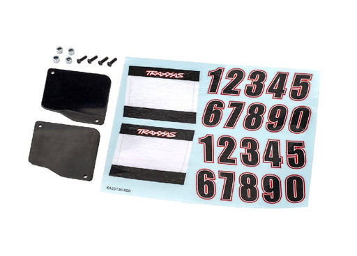 TRA10813 Traxxas Number plates, left & right (for #10811 series bodies)