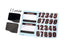 TRA10813 Traxxas Number plates, left & right (for #10811 series bodies)