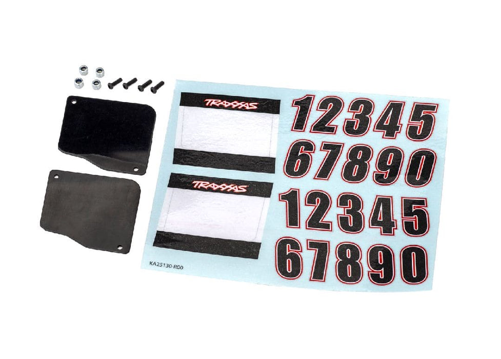 TRA10813 Traxxas Number plates, left & right (for #10811 series bodies)
