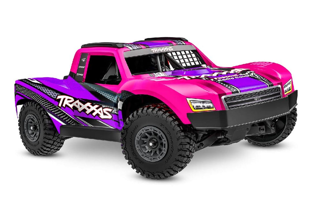 TRA108164-1PINK Traxxas Mini Slash BL-2S 4x4 RTR (B&C included) - Pink (Sold Separately extra battery please ORDER #TRA2825X)