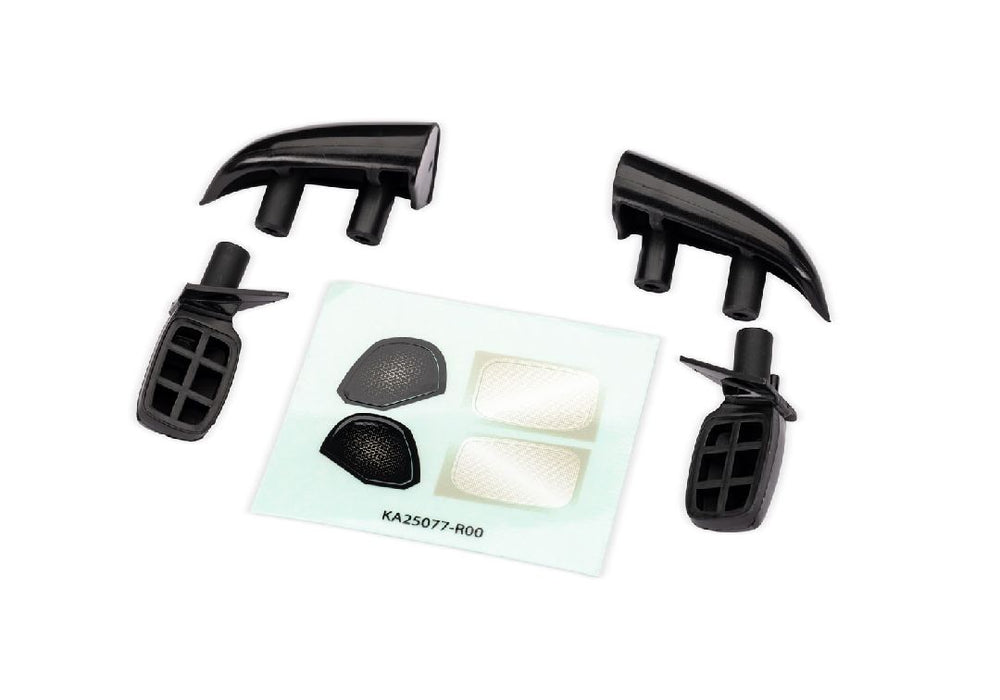 TRA10818-BLK Traxxas Black Side Mirrors and Roof Intakes (Left & Right)