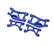 TRA10830-BLUE Traxxas Suspension arms, rear, blue (narrow) (4)
