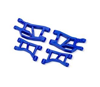 TRA10831-BLUE Traxxas Suspension arms, front, blue (narrow) (4)