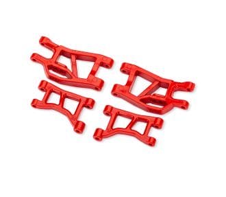 TRA10831-RED Traxxas Suspension arms, front, red (narrow) (4)