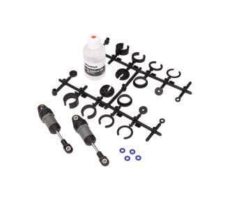TRA10860 Traxxas Ultra Shocks short w/ spring pre-load spacers (2)-Gray