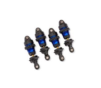 TRA10865-BLUE Traxxas Shocks GTR short PTFE-coated w/ TiN shafts (4) - Blue