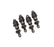 TRA10865-GRAY Traxxas Shocks GTR short PTFE-coated w/ TiN shafts (4) - Gray