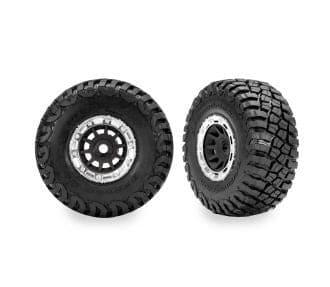 TRA10870-STBLK Traxxas BFGoodrich Mud-Terrain dual profile 1.4" OD Black (2)