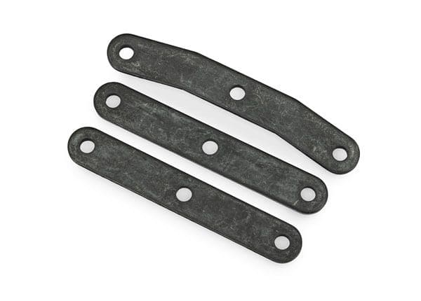 TRA10925 Traxxas Bulkhead tie bar, front, upper (1)/ lower (2) (steel)