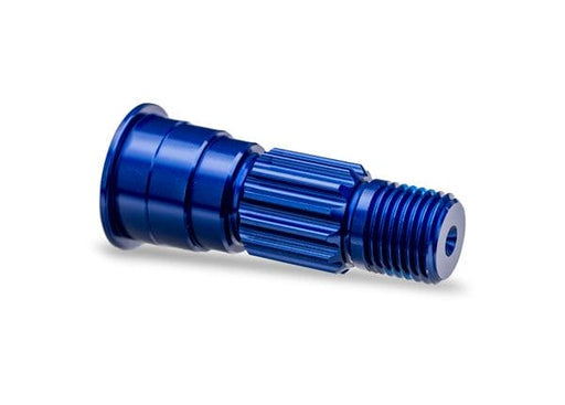 TRA10953-BLUE Traxxas Stub axle, front, 6061-T6 aluminum (blue-anodized)