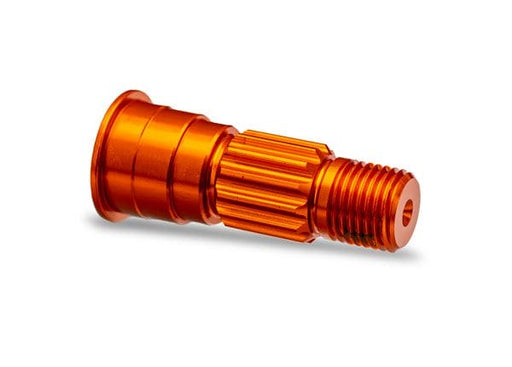 TRA10953-ORNG Traxxas Stub axle, front, 6061-T6 aluminum (orange-anodized)