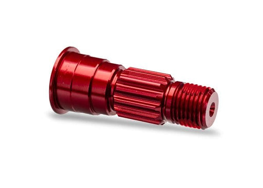 TRA10953-RED Traxxas Stub axle, front, 6061-T6 aluminum (red-anodized)