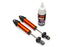 TRA10962-ORNG Traxxas Shocks, GT-Maxx, rear, aluminum, orange-anodized (2)