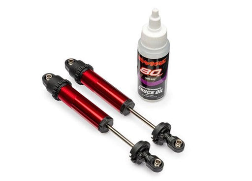 TRA10962-RED Traxxas Shocks, GT-Maxx, rear, aluminum, red-anodized (2)