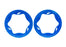 TRA10977-BLUE Traxxas Beadlock Rings Rear Blue