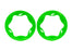 TRA10977-GRN Traxxas Beadlock Rings Rear Grn