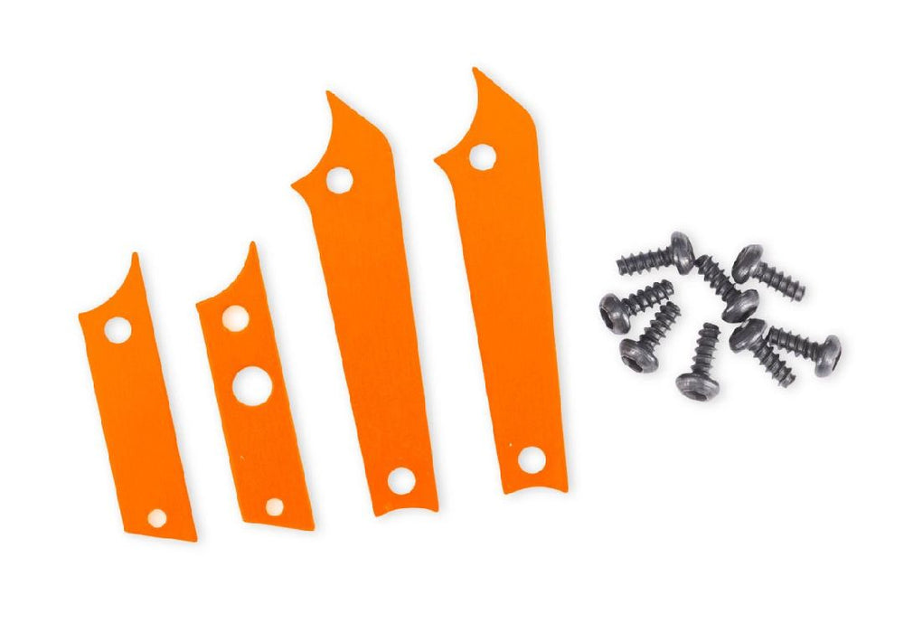 TRA12016-ORNG Traxxas TXC-4M Aluminum Chassis Panel Insert Set - Orange
