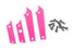 TRA12016-PINK Traxxas TXC-4M Aluminum Chassis Panel Insert Set - Pink
