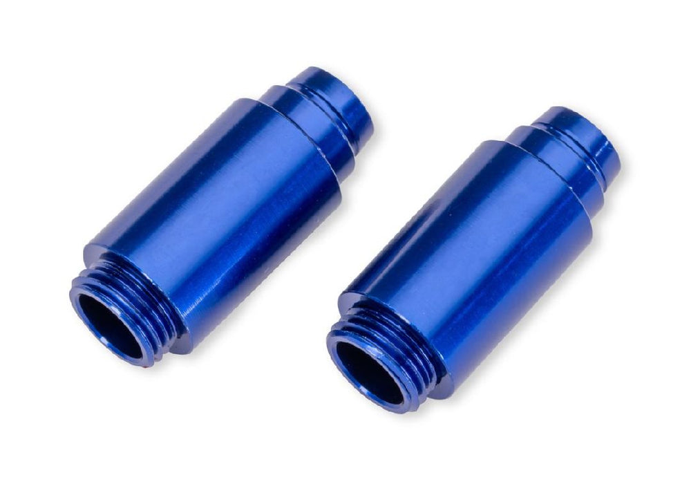 TRA12068-BLUE Traxxas Aluminum GTM Pro Shock Bodies 6061-T6 - Blue (2)