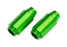 TRA12068-GRN Traxxas Aluminum GTM Pro Shock Bodies 6061-T6 - Green (2)