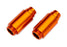 TRA12068-ORNG Traxxas Aluminum GTM Pro Shock Bodies 6061-T6 - Orange (2)