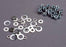 TRA1252 Nut set, lock nuts (3mm (11) and 4mm(7)) & washer set