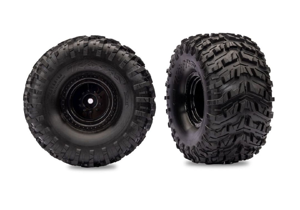 TRA13670 Traxxas Talon MXT Tires Glued with Black Wheels