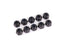 TRA1748 Nuts, 4mm nylon locking, black (10)