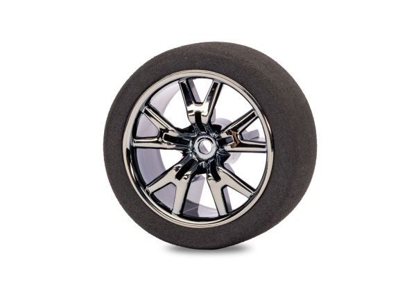 TRA2233-BLKCR, Traxxas Transmitter Steering Wheel TX - Black Chrome-Plated