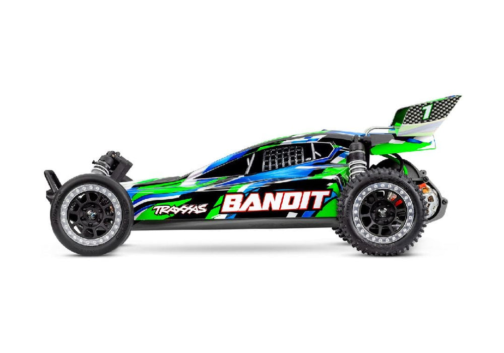 TRA24254-8GREEN Traxxas Bandit 1/10 HD Buggy with TQ 2.4GHz - Green **Sold Separately for the best run time you will need part# Tra2992***