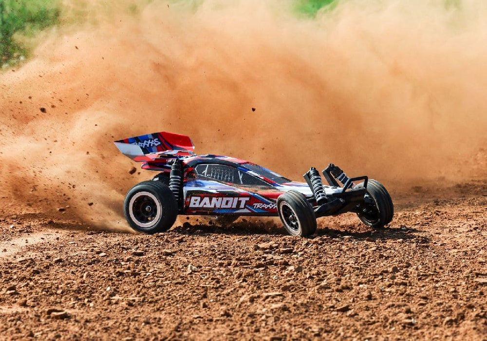 TRA24254-8RED Traxxas Bandit 1/10 HD Buggy with TQ 2.4GHz