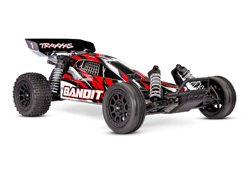 TRA24254-8REDX Traxxas Bandit 1/10 Extreme Heavy Duty Off-Road Buggy - RedX **Sold Separately for the best run time you will need part# Tra2992***