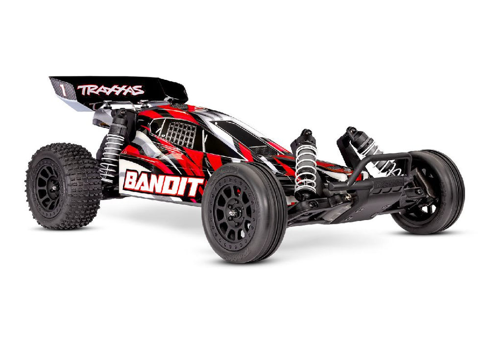 TRA24254-8REDX Traxxas Bandit 1/10 Extreme Heavy Duty Off-Road Buggy - RedX **Sold Separately for the best run time you will need part# Tra2992***