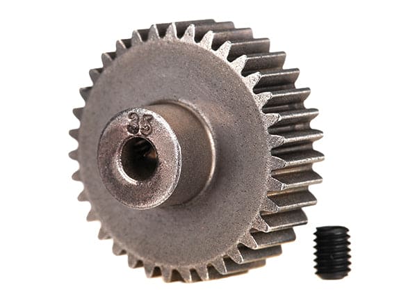 TRA2435 Gear, 35-T pinion (48-pitch) (fits 3mm shaft)/ set screw