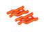 TRA2531T Suspension arms, orange, front, heavy duty (2) (requires #3632 series caster block and #3640 screw pin set)