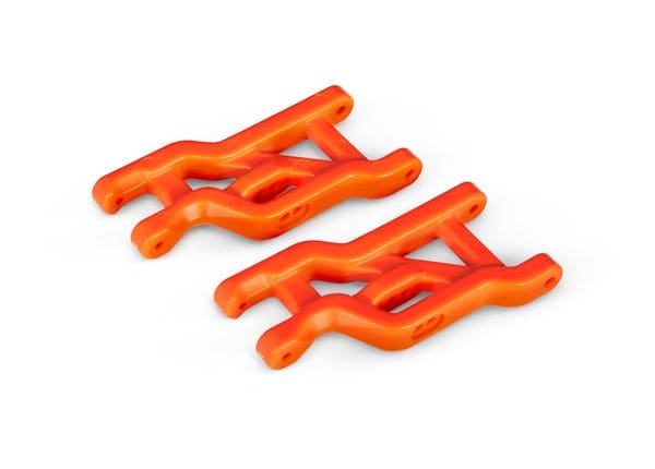 TRA2531T Suspension arms, orange, front, heavy duty (2) (requires #3632 series caster block and #3640 screw pin set)